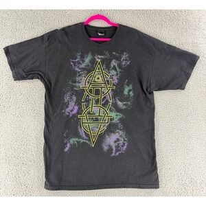 Active Ride Shop Graphic T-Shirt Mens XL Black Vintage Geometric Nebula Skate